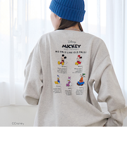 【MICKEY（ミッキー）/別注】アソートロゴ裏毛スウェット（WEB限定サイズあり）
