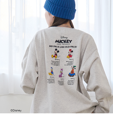 【MICKEY(ミッキー)/別注】アソートロゴ裏毛スウェット(WEB限定サイズあり)