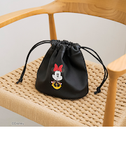 【MICKEY(ミッキー)/別注】レザーライク巾着バッグ