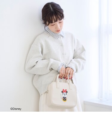 【MICKEY（ミッキー）/別注】レザーライクボストンバッグ