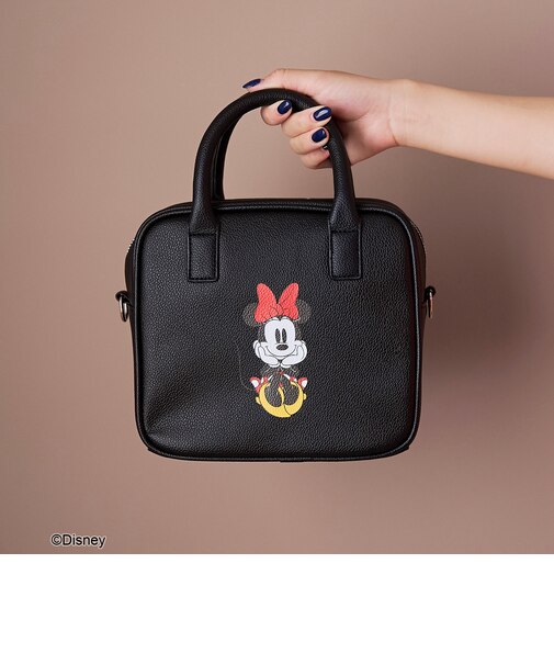 【MICKEY（ミッキー）/別注】レザーライクボストンバッグ