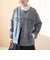 ノーカラーデニムジャケット