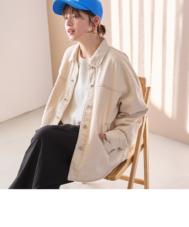 ナッピングデニムシャツジャケット