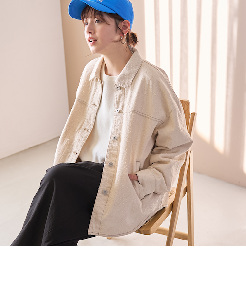 ナッピングデニムシャツジャケット