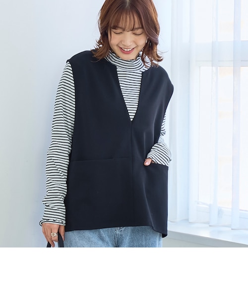 カットジョーゼット キーネックベスト｜コーエンの通販｜&mall（アンド