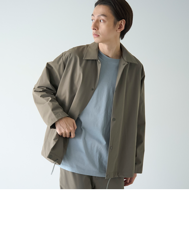 ストレッチテックナイロンカバーオール【ストレッチ、はっ水、耐摩耗性、UVカット】