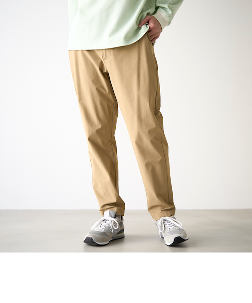 ストレッチテックナイロンレギュラーパンツ【ストレッチ、撥水、耐摩耗性、UVカット】