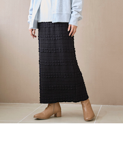 ふくれジャガードナロースカート