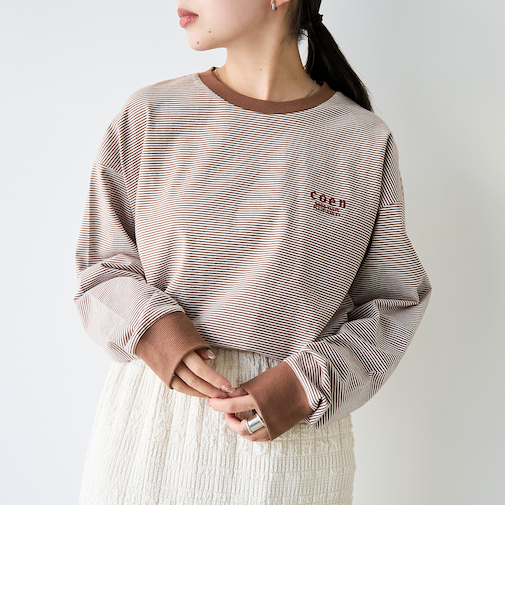 coen（コーエン）ロゴ刺繍 ユニロンT