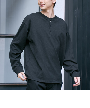 SMITH'S（スミス）別注ヘンリーネックTシャツ