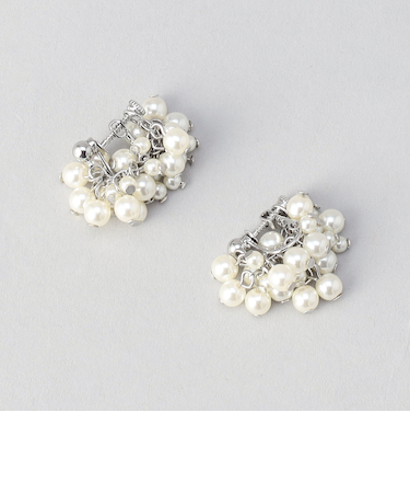 ボリュームツブツブパールイヤリング