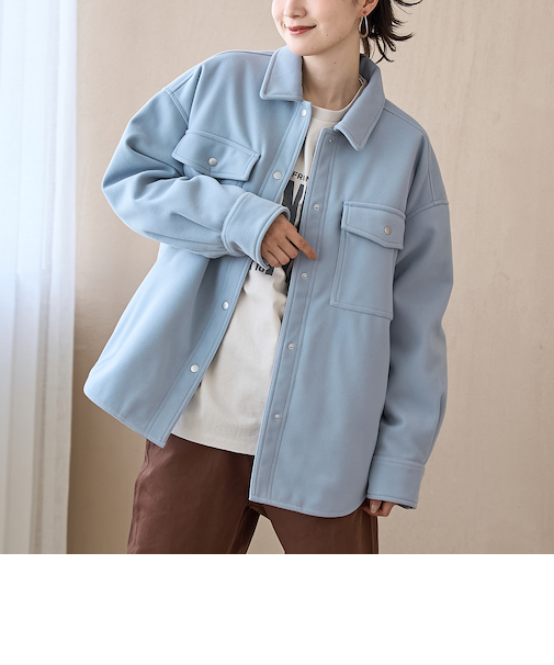 メルトン中綿CPOジャケット