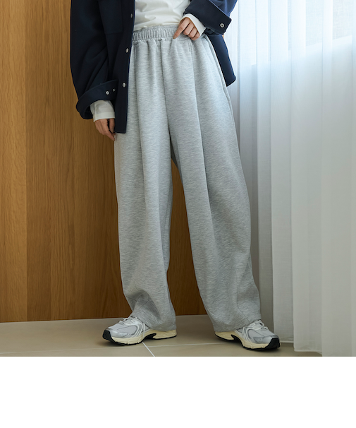 ダンボールイージーワイド カーブスウェットパンツ