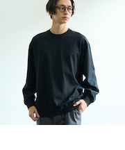 クリーンプラスリブロングスリーブTシャツ【抗菌防臭、防汚（食品汚れ）、UVカット 】