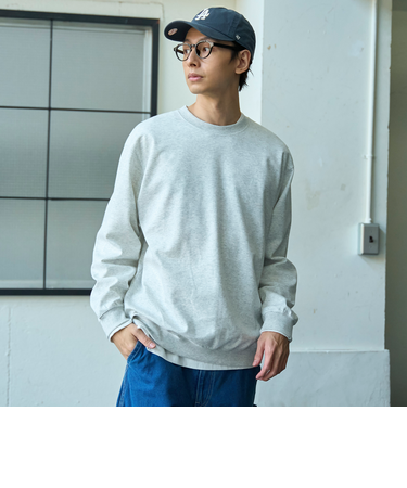 クリーンプラスリブロングスリーブTシャツ【抗菌防臭、防汚（食品汚れ）、UVカット 】