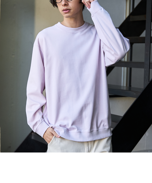 クリーンプラスリブロングスリーブTシャツ【抗菌防臭、防汚（食品汚れ）、UVカット 】