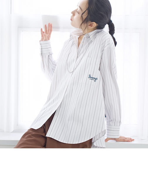 【PENNEYS（ぺニーズ）別注】ストライプシャツ
