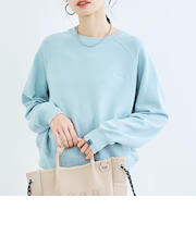 【PENNEYS（ぺニーズ）別注】ロゴ刺繍 裏毛ラグランスウェット