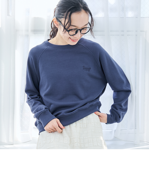 PENNEYS（ぺニーズ）別注】ロゴ刺繍 裏毛ラグランスウェット｜コーエン