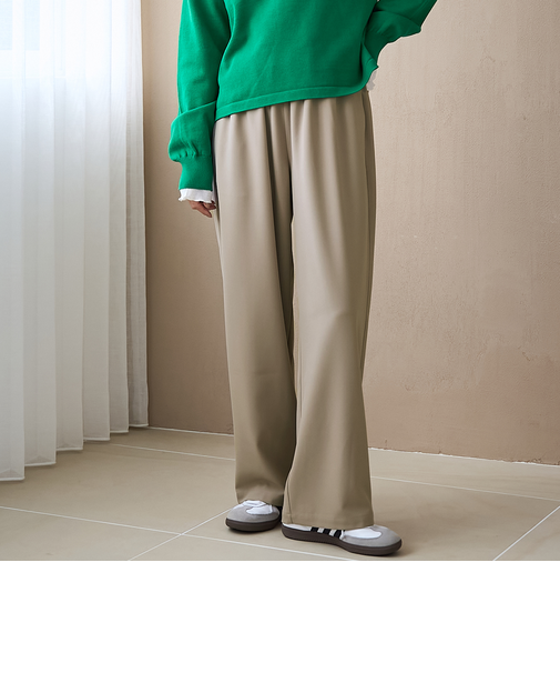 とろさらイージーワイドパンツ（WEB限定サイズあり）