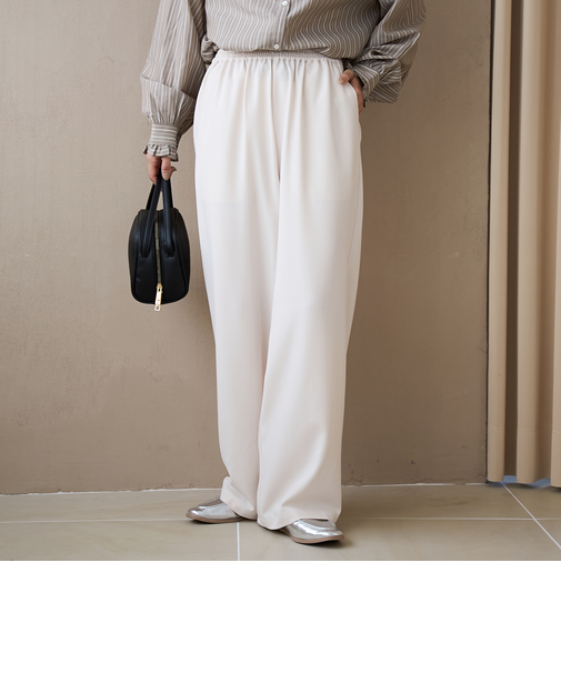 とろさらイージーワイドパンツ（WEB限定サイズあり）