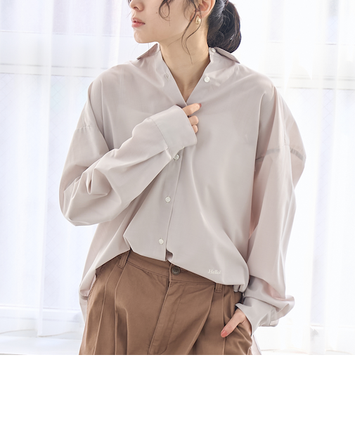 【イージーケア】2wayシャツ＿レギュラーカラー