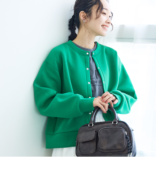 ダンボールスナップカーディガン