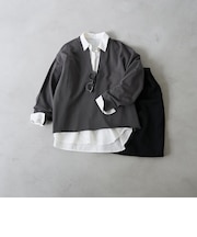 【再入荷/新色登場】キーネック裏毛スウェット プルオーバー