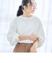 【リニューアル】USAコットン ボリュームスリーブロンT