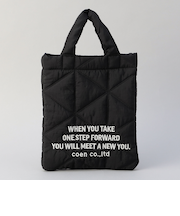 ロゴ刺繍 幾何柄 キルト2wayショルダーバッグ