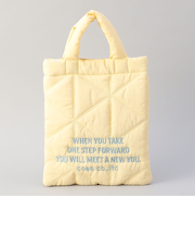 ロゴ刺繍 幾何柄 キルト2wayショルダーバッグ