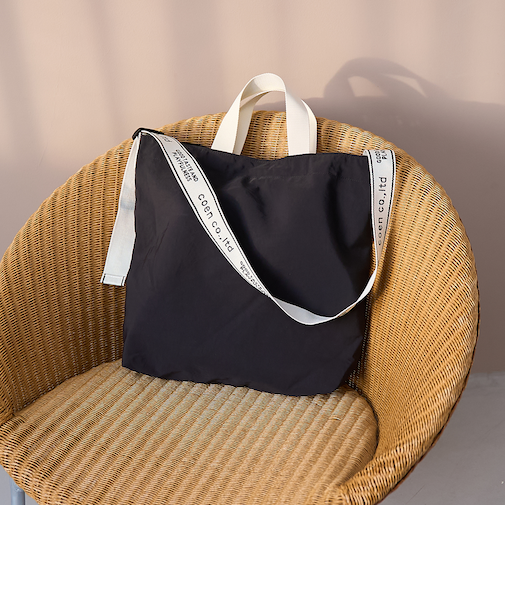 coen（コーエン）ロゴテープショルダーバッグ