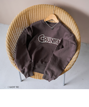 【CRUNKY（クランキー）/別注】アソートロゴ裏毛スウェット