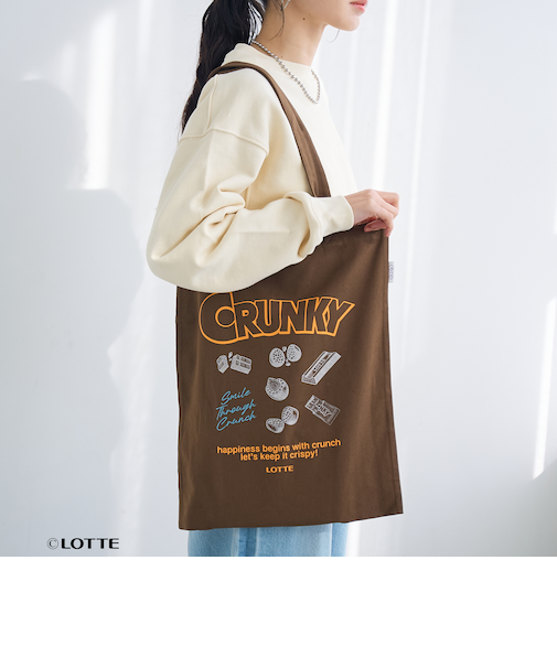 【CRUNKY（クランキー）/別注】アソートロゴトートバッグ