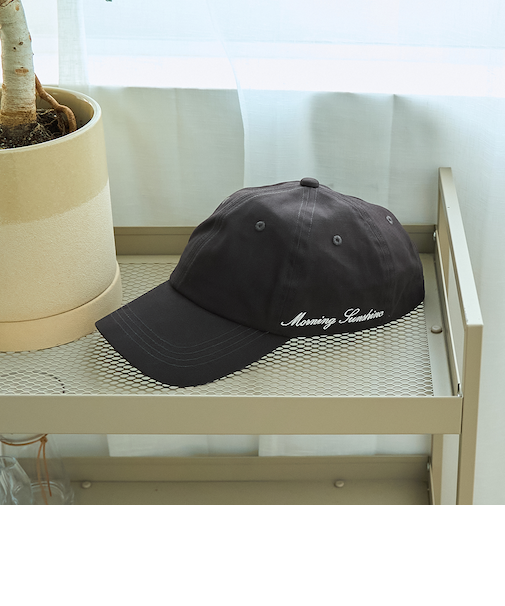 ロゴ刺繍ツイルキャップ