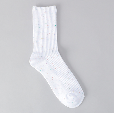 カラーネップヤーンリブソックス