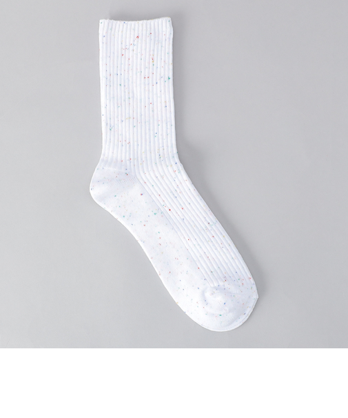 カラーネップヤーンリブソックス