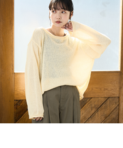 ミニブークレニュアンスニット