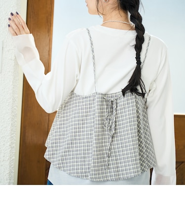 リネンレーヨンキャミソール