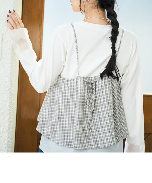 リネンレーヨンキャミソール