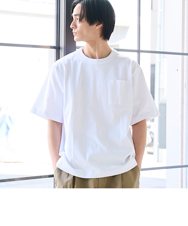 RepurヘビーコットンポケットTシャツ【抗菌性、消臭性】