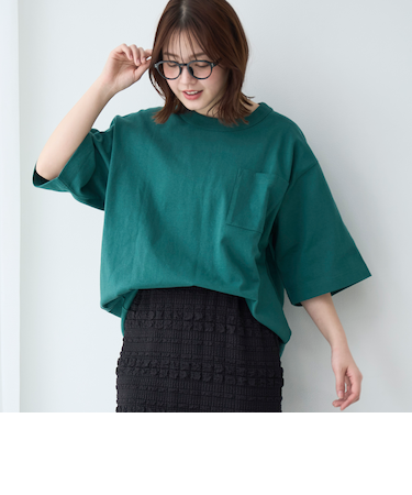 RepurヘビーコットンポケットTシャツ【抗菌性、消臭性】