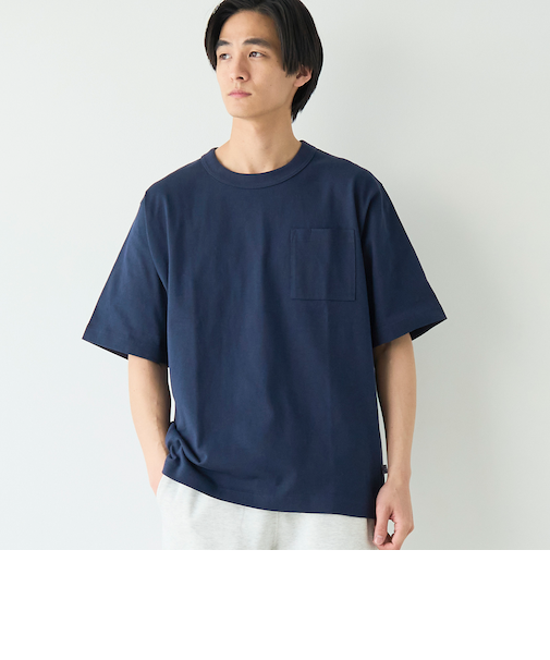 RepurヘビーコットンポケットTシャツ【抗菌性、消臭性】