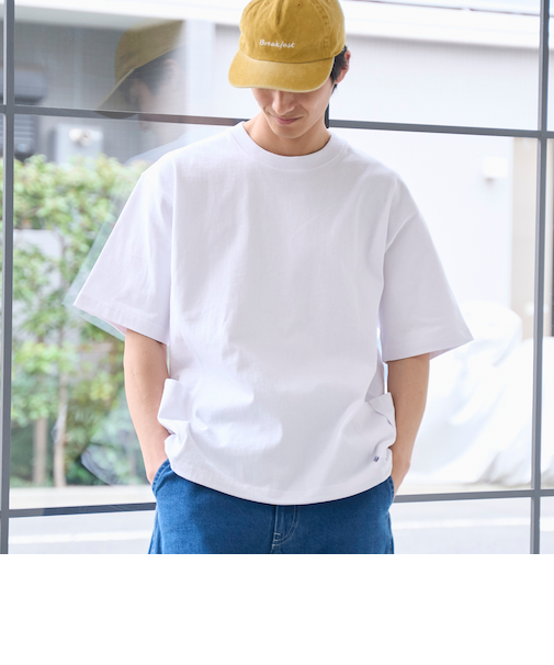 RepurヘビーコットンサイドポケットTシャツ【抗菌性、消臭性】