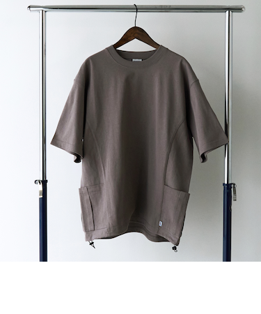 RepurヘビーコットンサイドポケットTシャツ【抗菌性、消臭性】