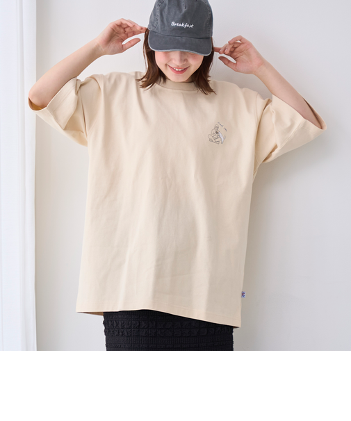 KiyokazuTsujinoイラストプリントTシャツ【抗菌性、消臭性】