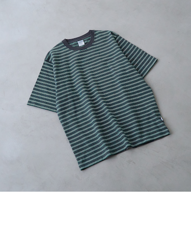 RepurヘビーコットンボーダーTシャツ【抗菌性、消臭性】