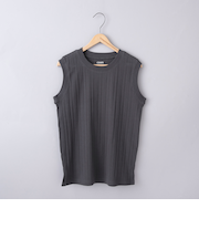 ランダムリブノースリーブタンクトップ