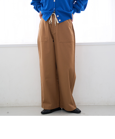 ドレープコットンイージーベイカーパンツ