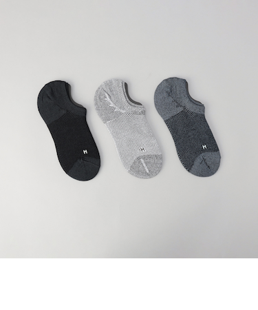 Healthknit（ヘルスニット）メッシュスニーカーインソックス【3足セット】